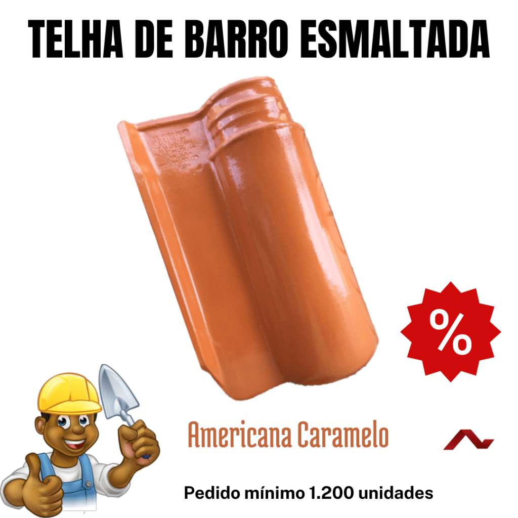 TELHAS DE BARRO ESMALTADA CARAMELO Nova telha Chapecó